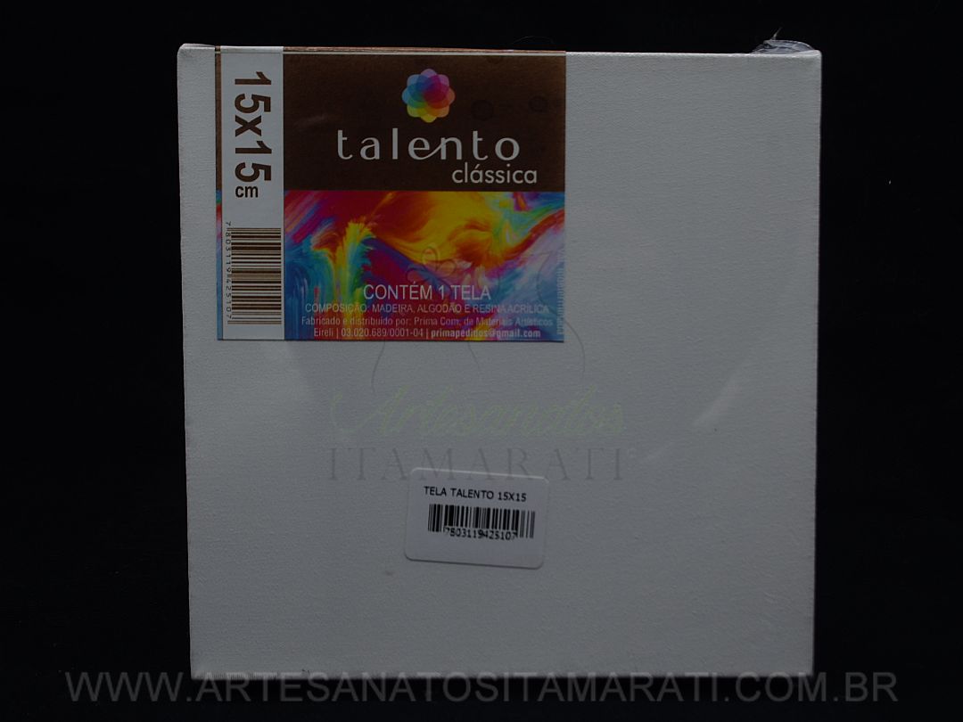 Detalhes do produto Tela Talento 15 x 15 cm